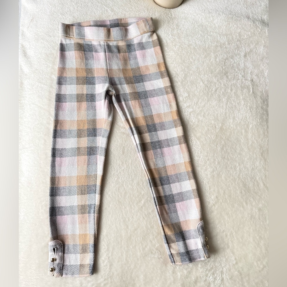 Janie and Jack Multicolor Plaid Leggings